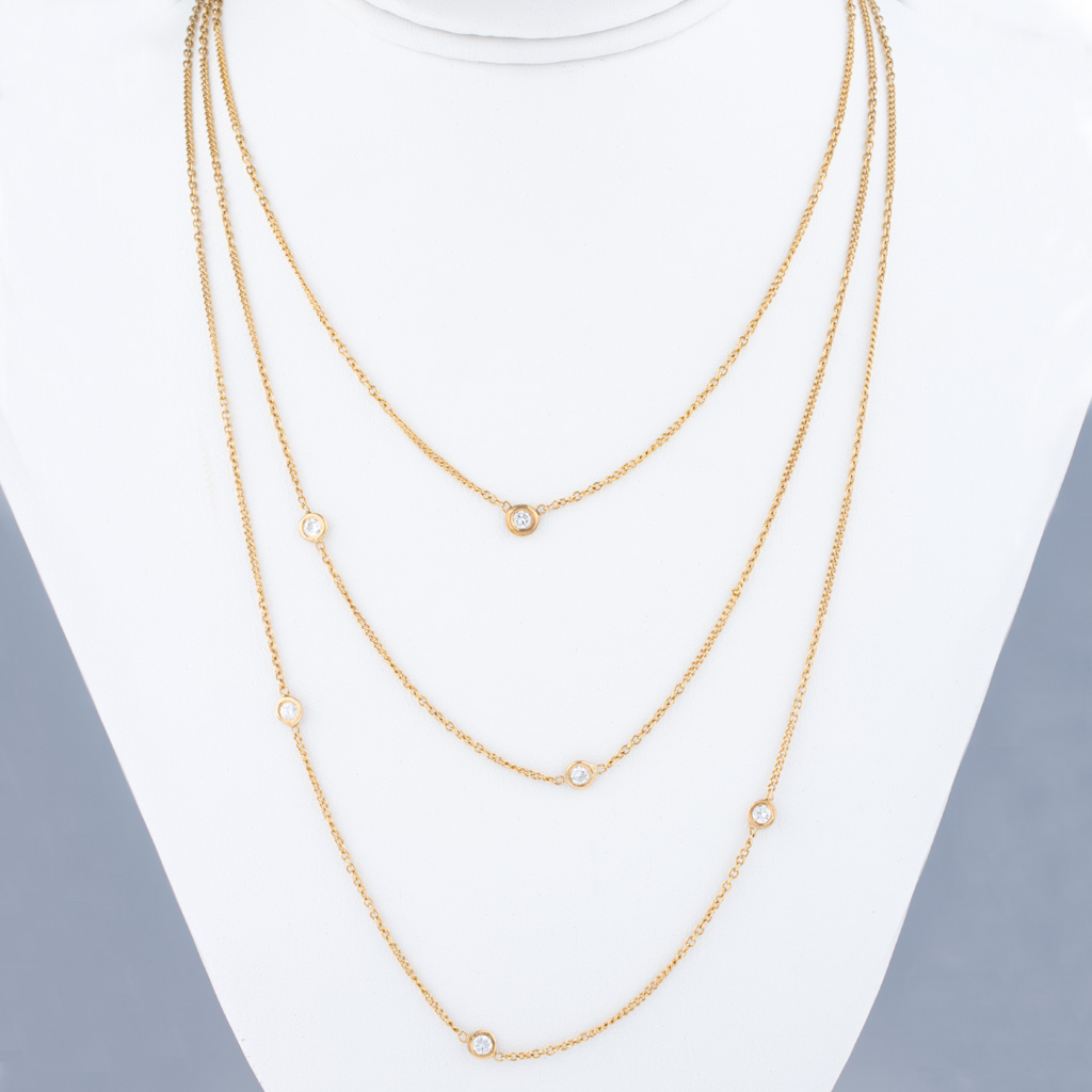 Set of 3 necklaces in 14k image 2
