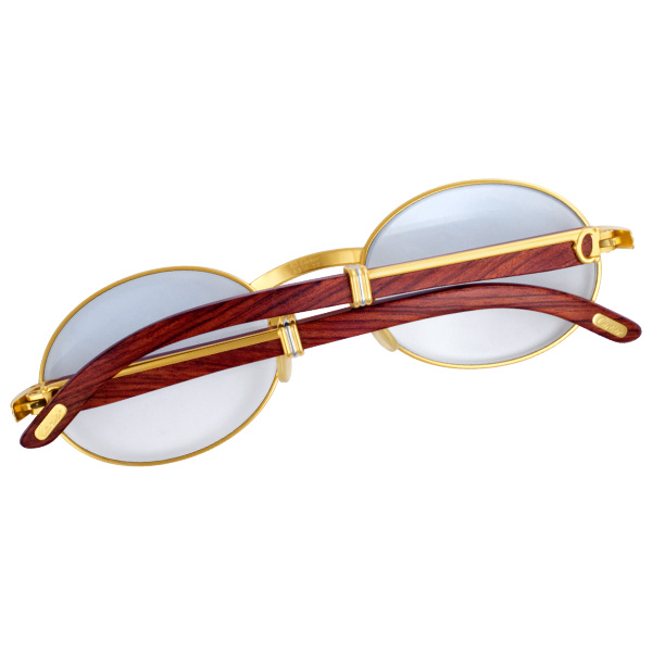 Cartier Glasses with wood temples 