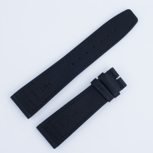 IWC black leather strap (22 x 18) image 2
