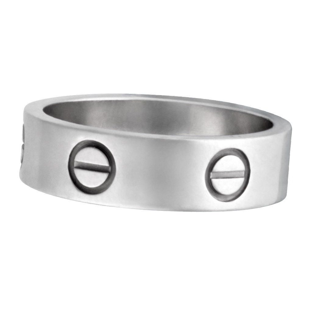Cartier LOVE ring in 18k white gold image 2
