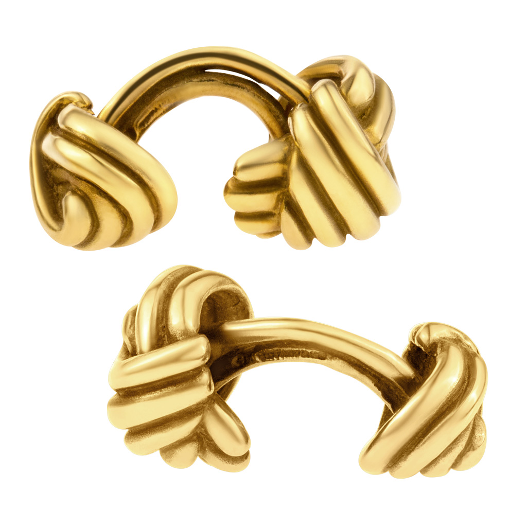 Tiffany & Co. "Love Knot" cufflinks image 1