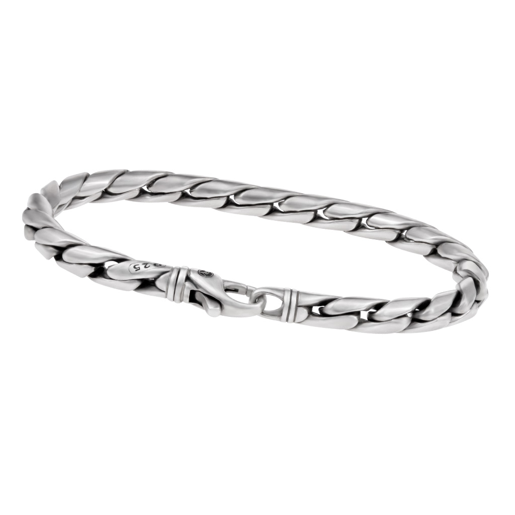 David Yurman Cobra chain bracelet in sterling silver image 1