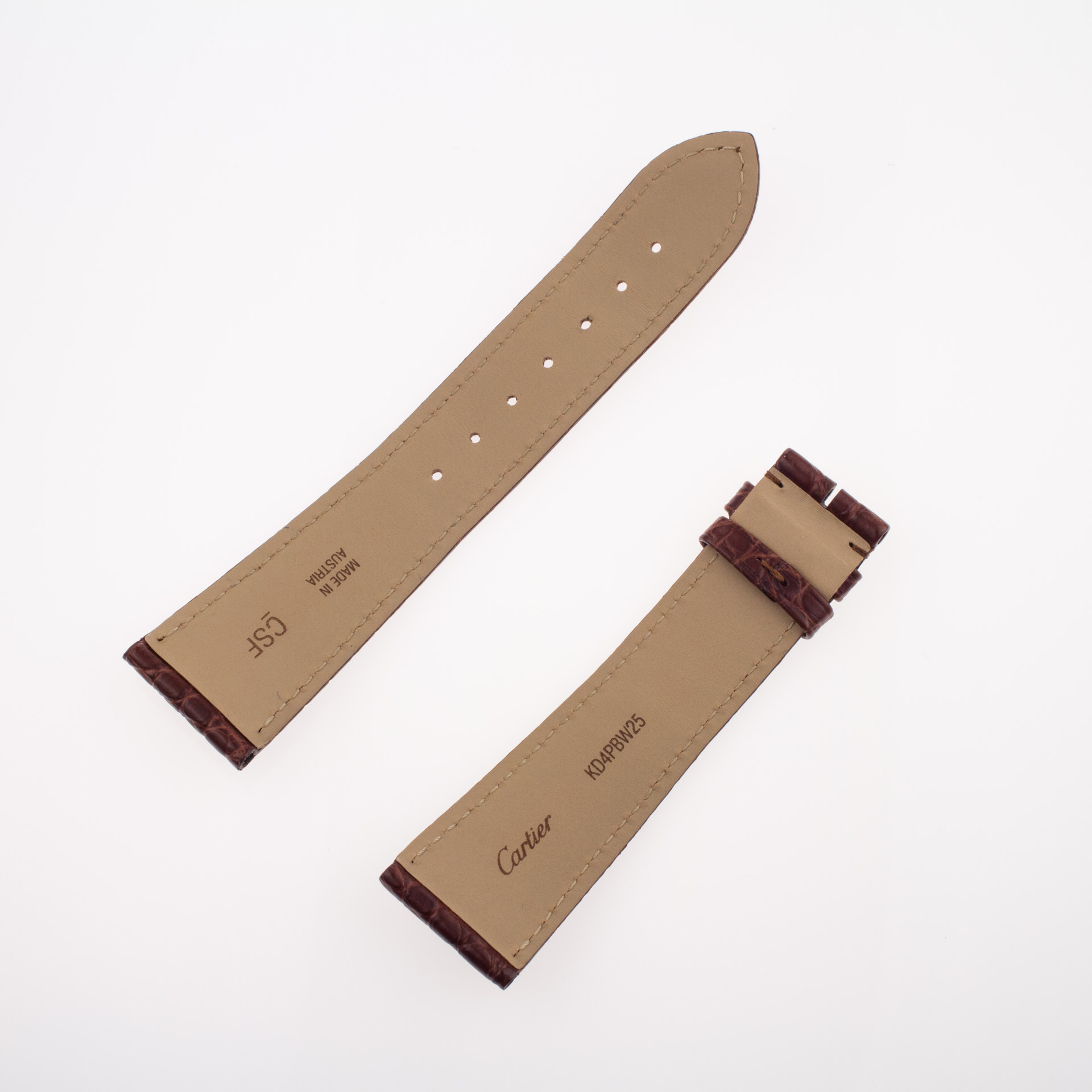 Cartier Brown crocodile leather strap (22.5 x 18) image 2