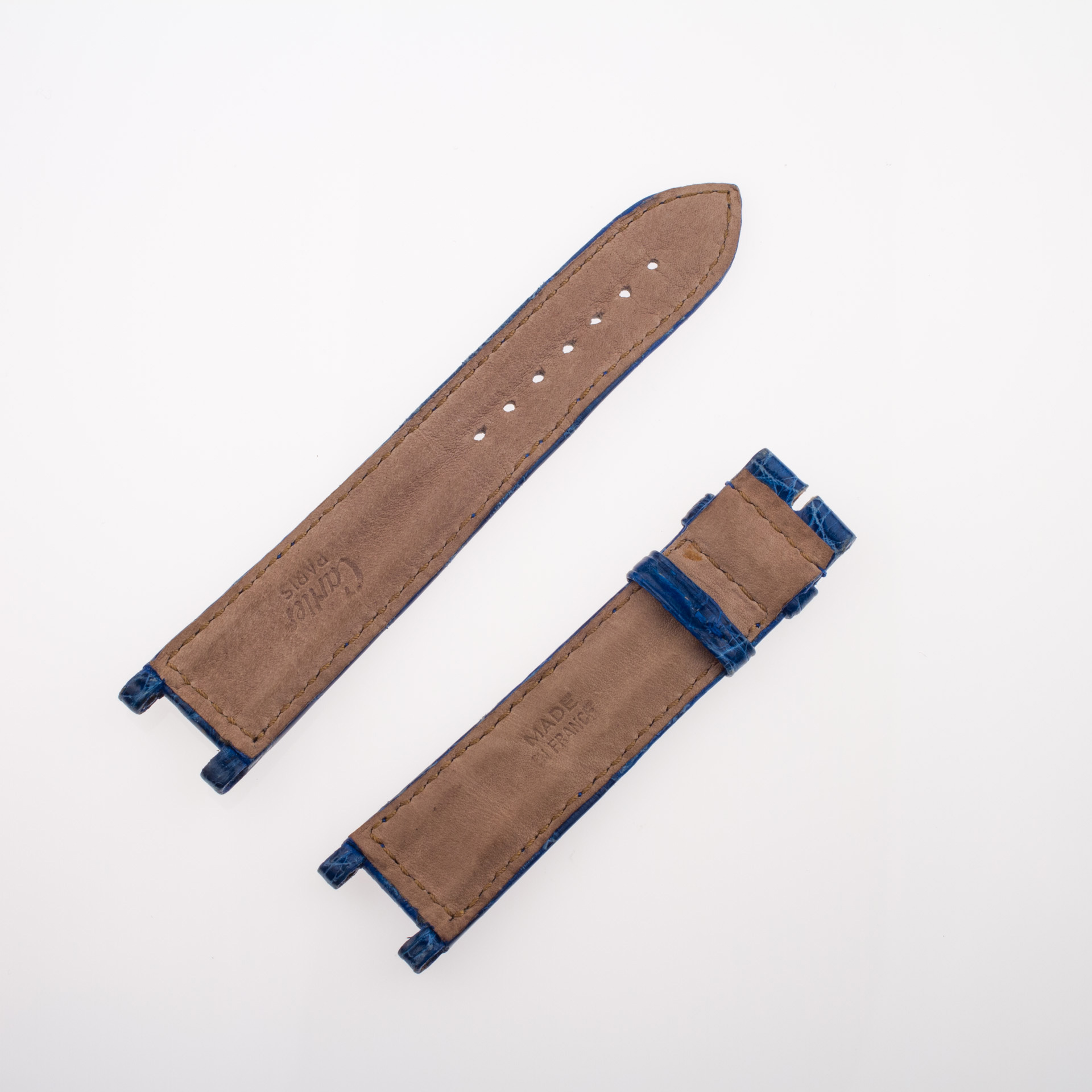 Cartier blue alligator leather strap (19.5 x 18mm) image 2