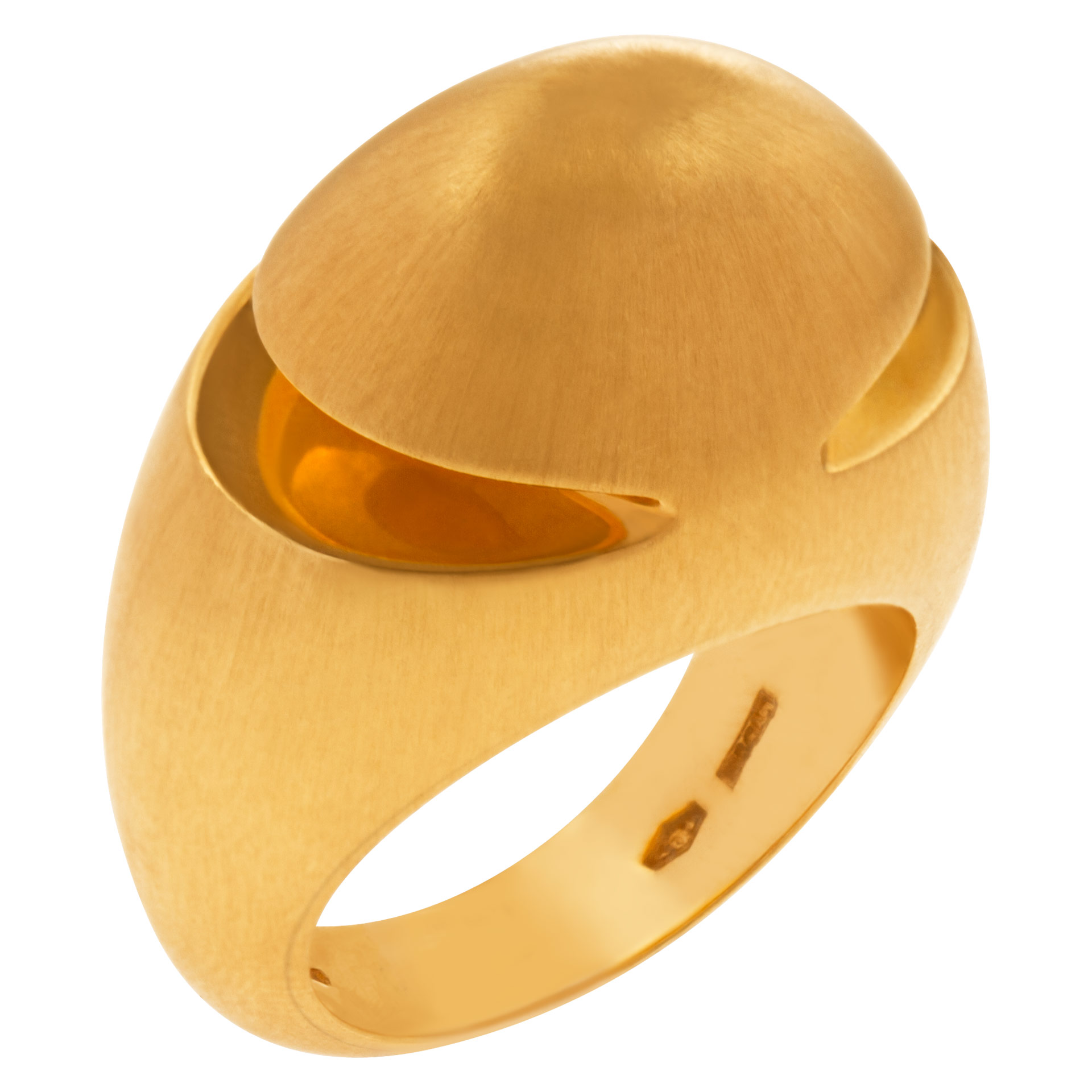 Bvlgari Cabochon 18k yellow gold ring image 3