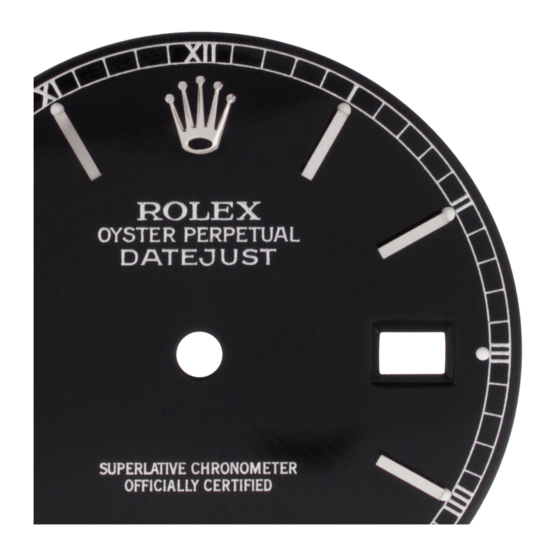 Rolex Datejust black stick dial image 2