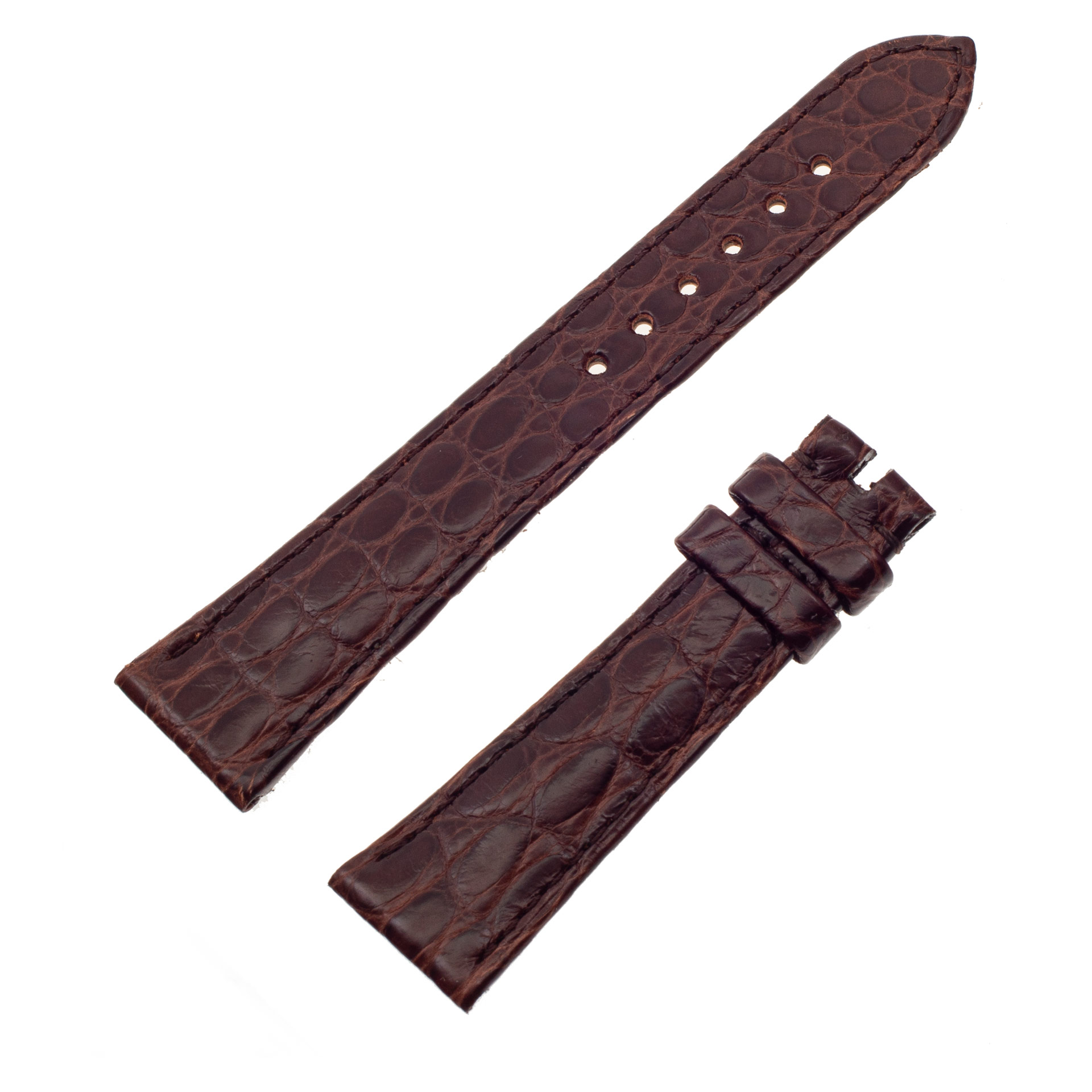 Omega brown alligator strap 18x14 | Gray & Sons Jewelers