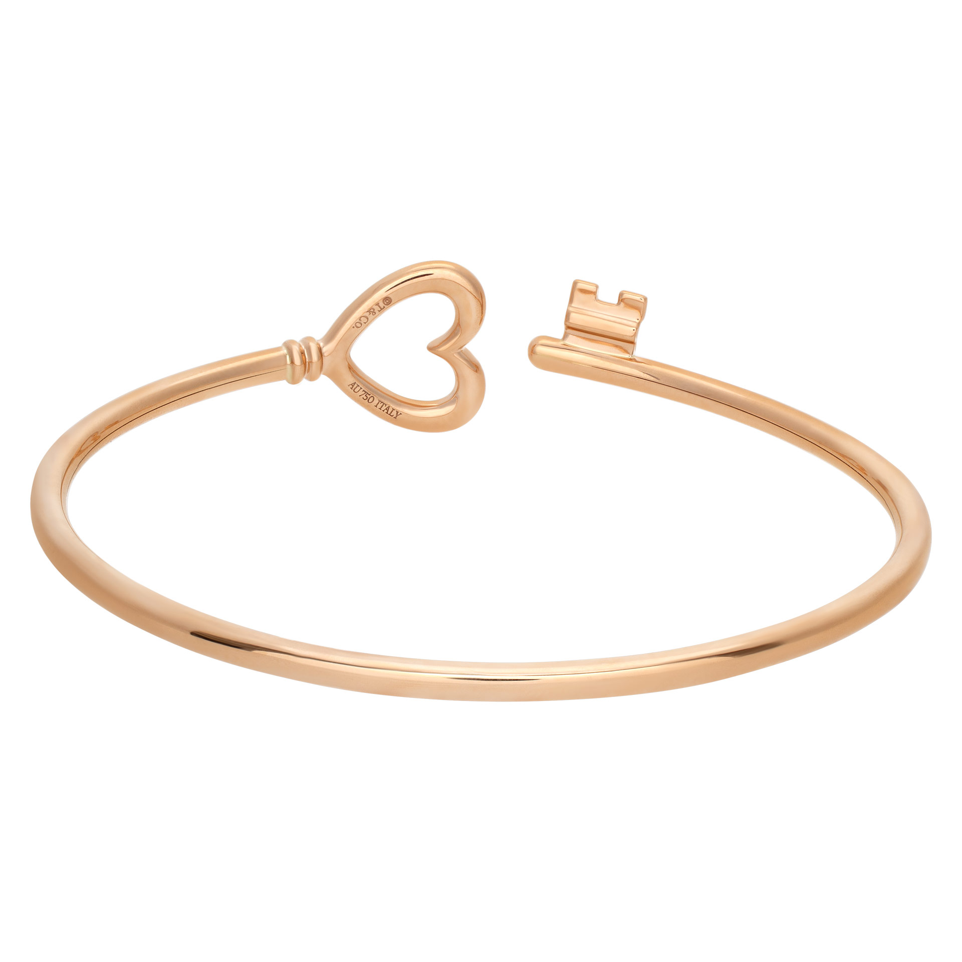 Tiffany & Co wire heart bracelet in 18k rose gold image 2