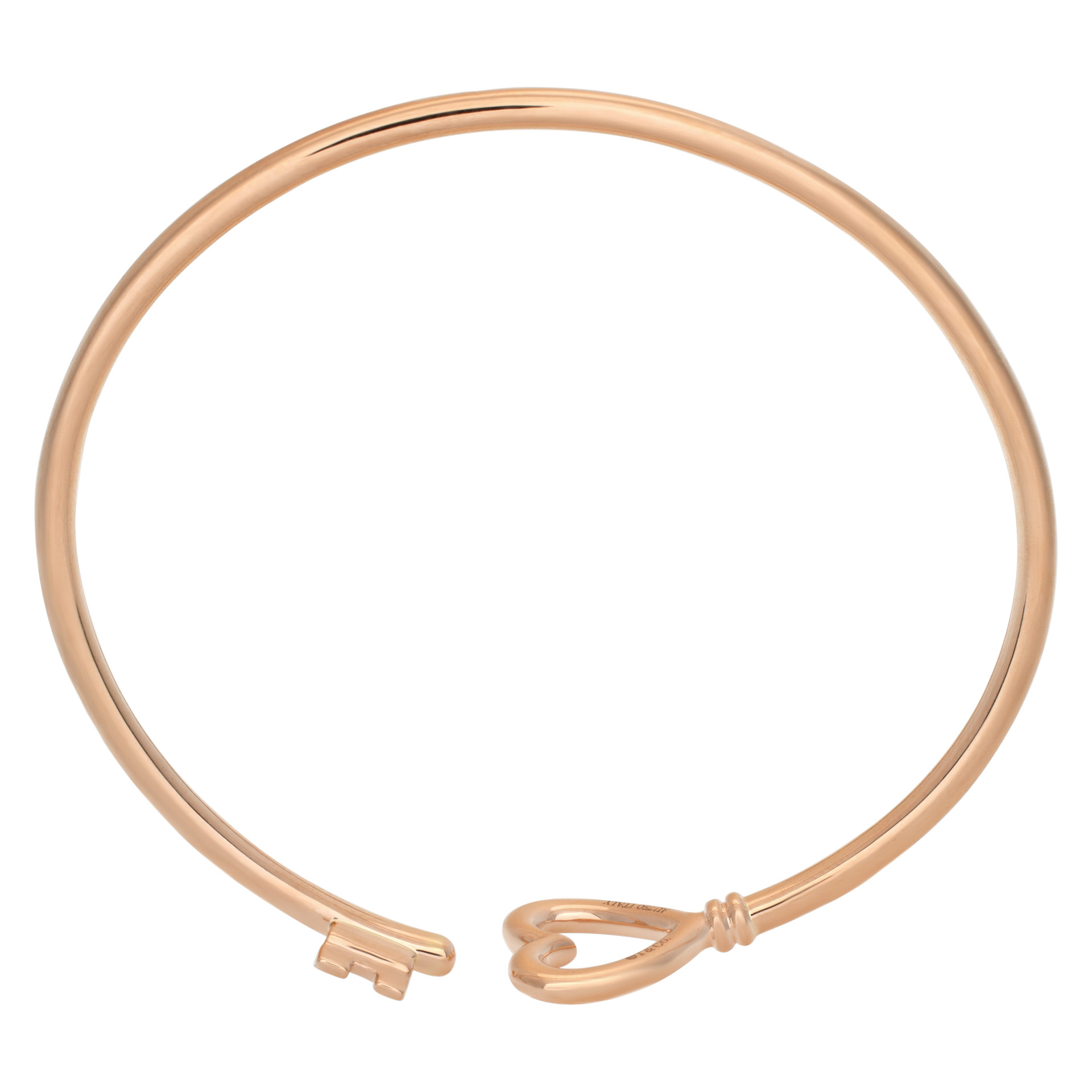 Tiffany & Co wire heart bracelet in 18k rose gold image 3