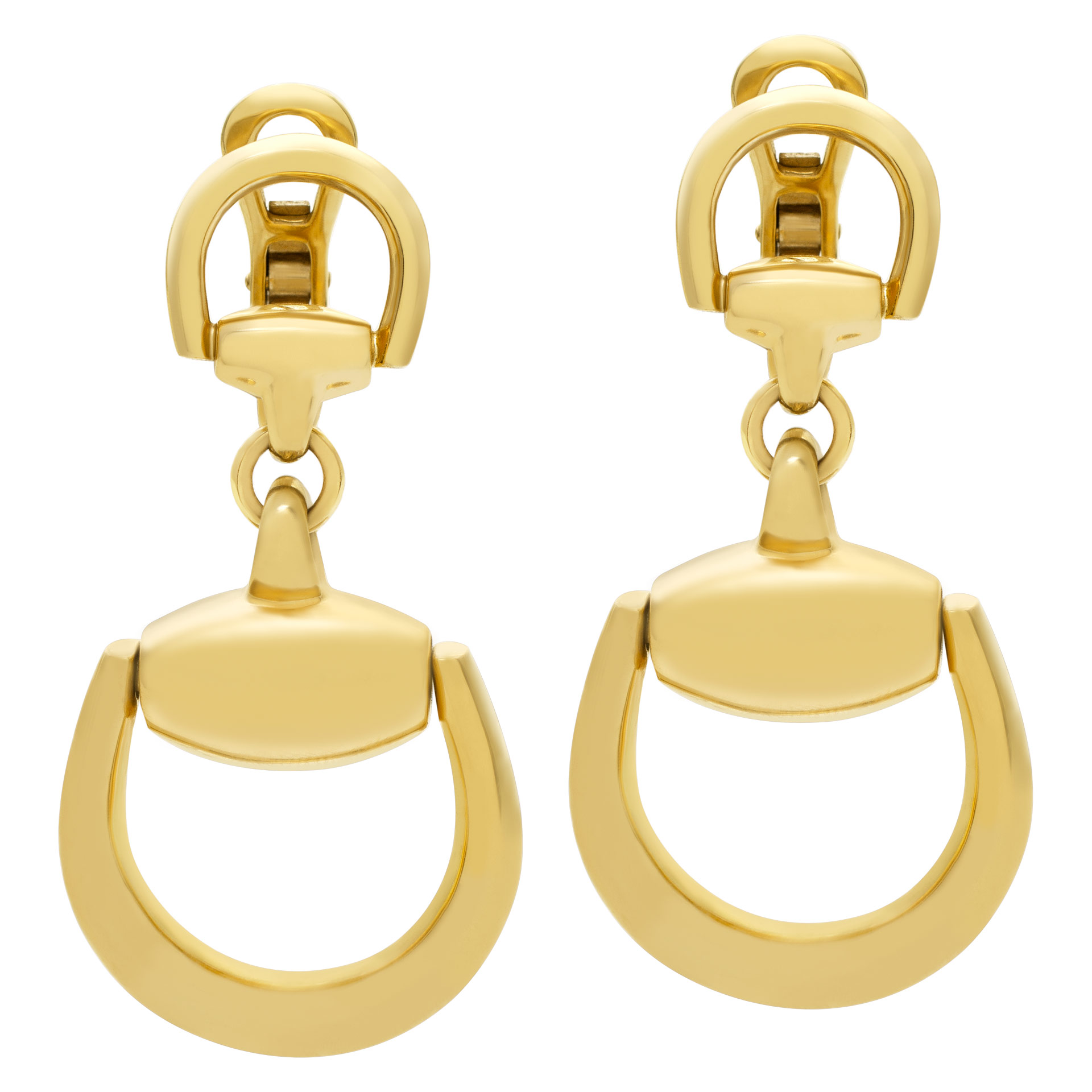 Gucci Horsebit earrings in 18K yellow 