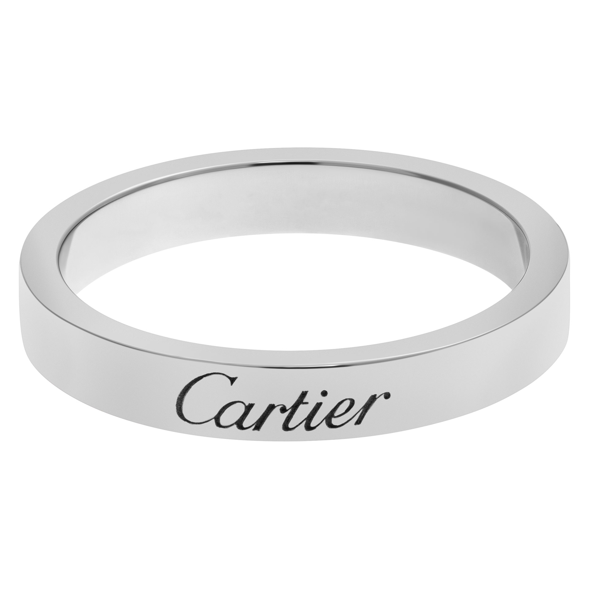 C De Cartier wedding band in Platinum image 1
