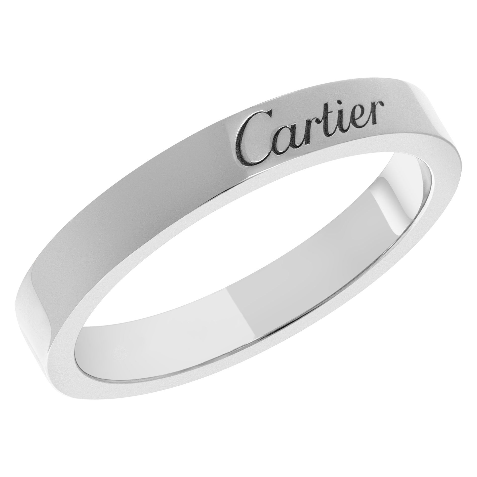 C De Cartier wedding band in Platinum image 2