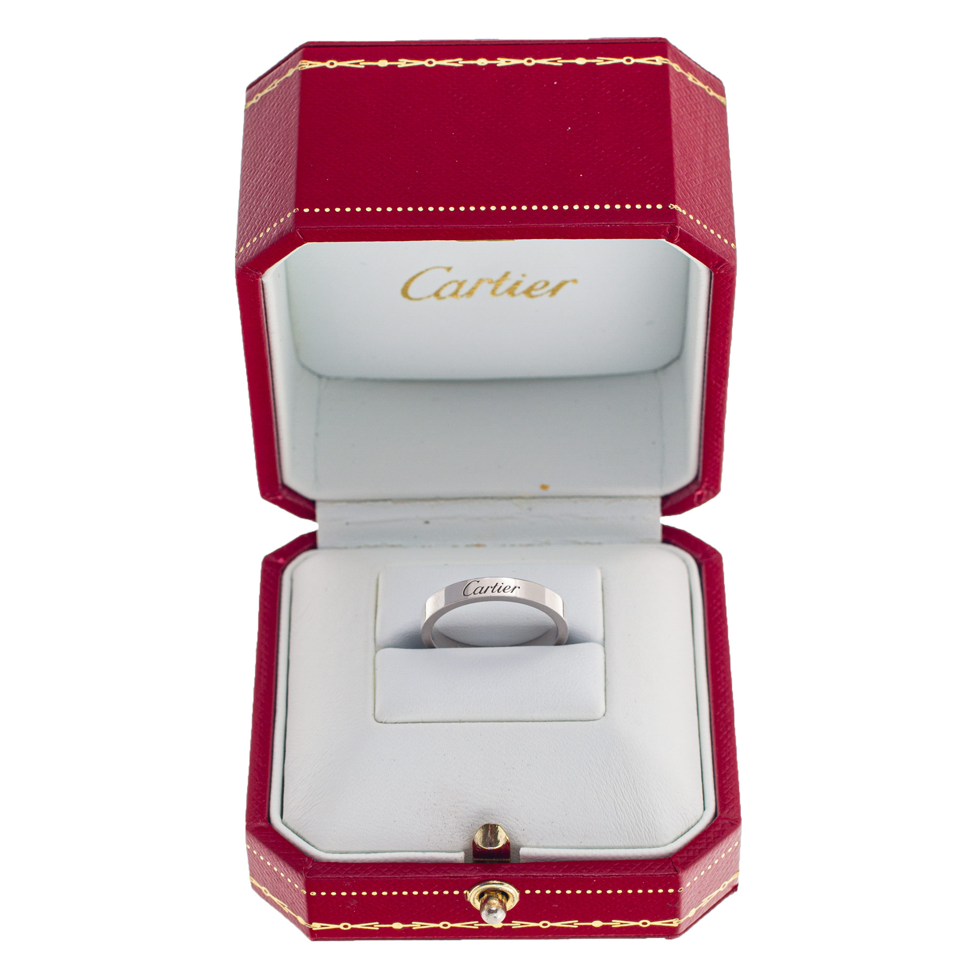 C De Cartier wedding band in Platinum image 4