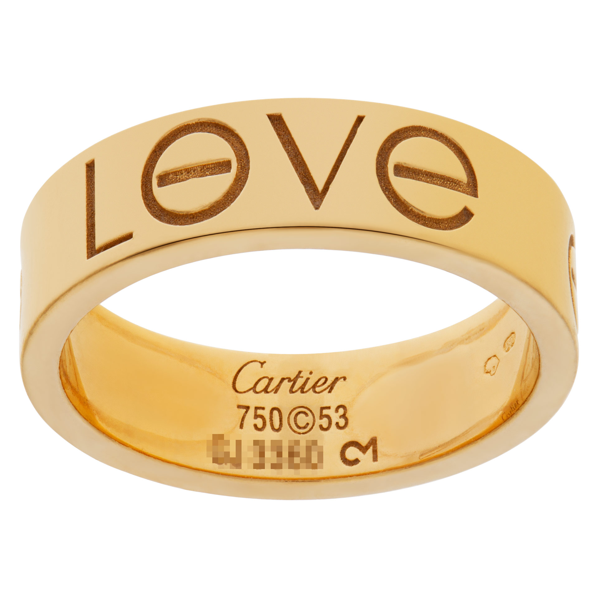 cartier ring size n