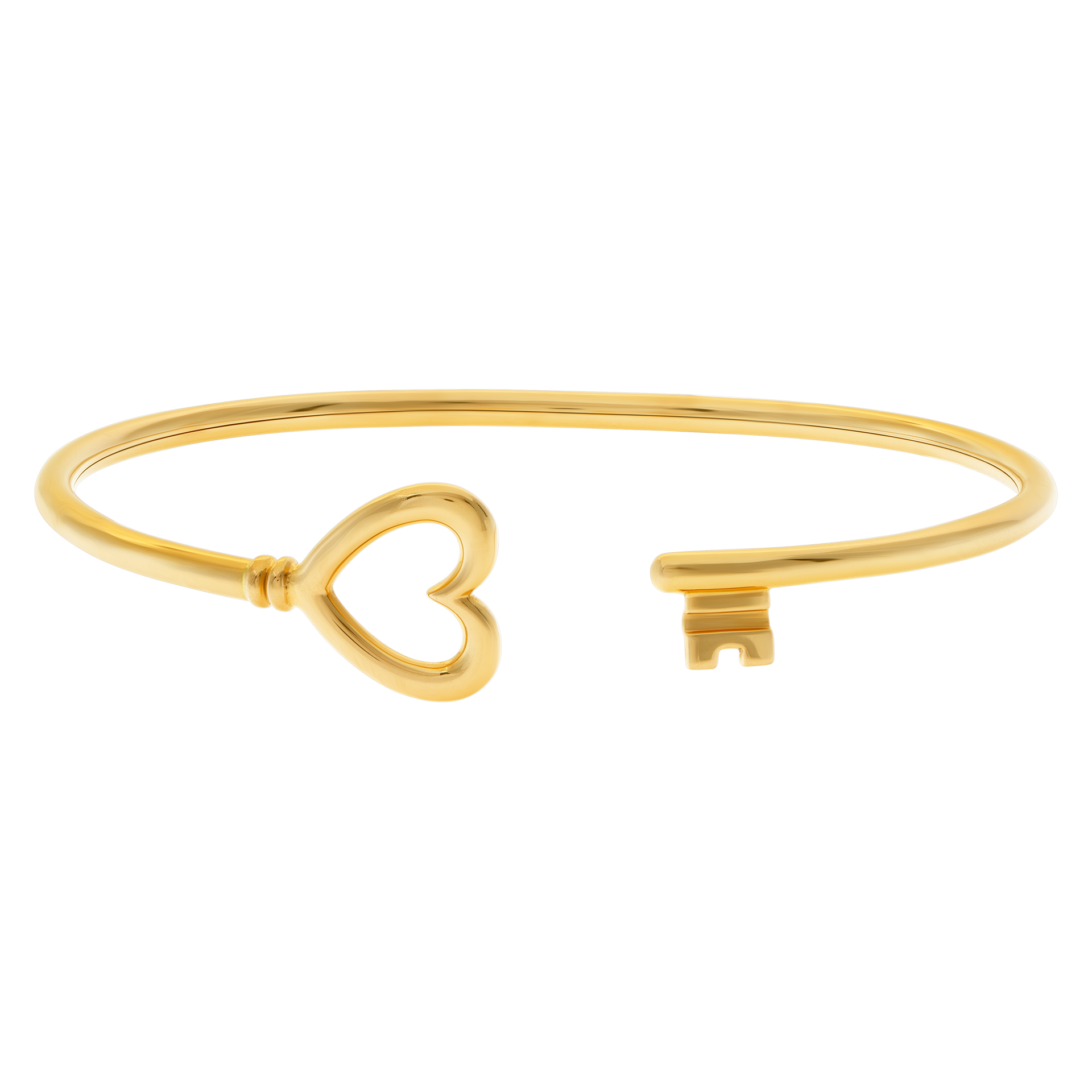 Tiffany & Co wire key bangle bracelet in 18k yellow gold image 1