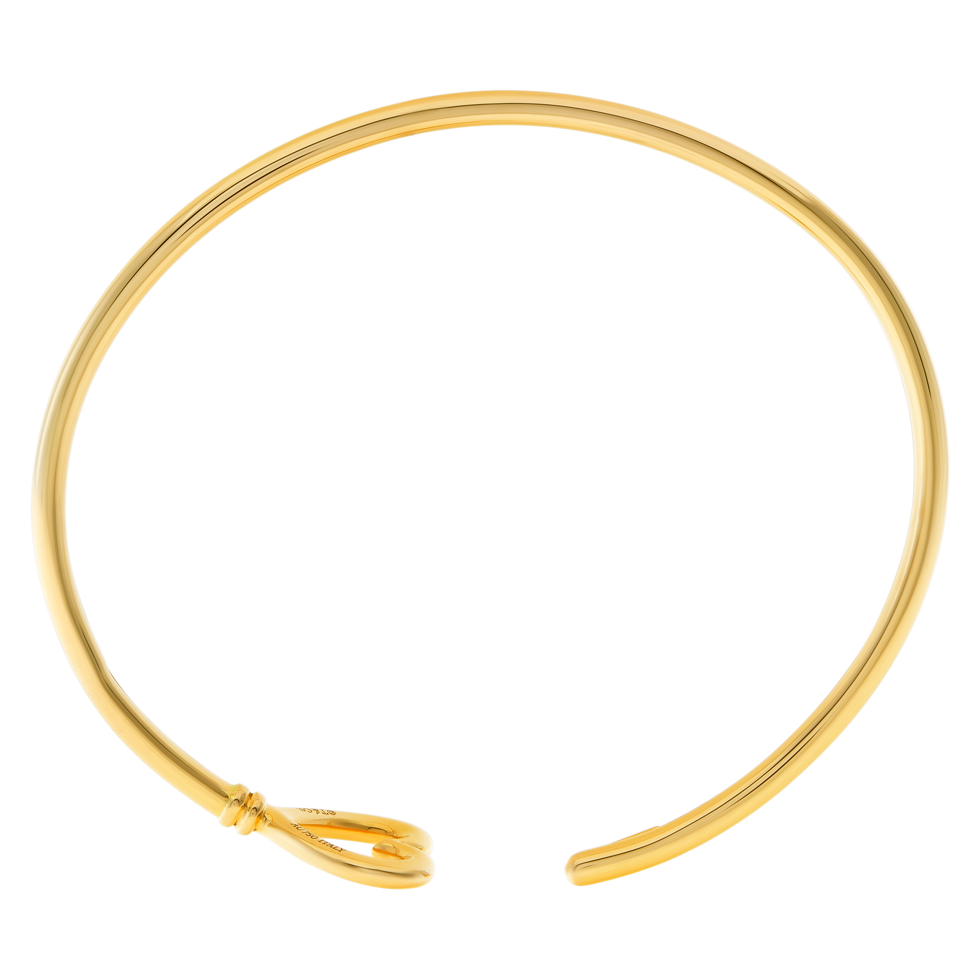 Tiffany & Co wire key bangle bracelet in 18k yellow gold image 5
