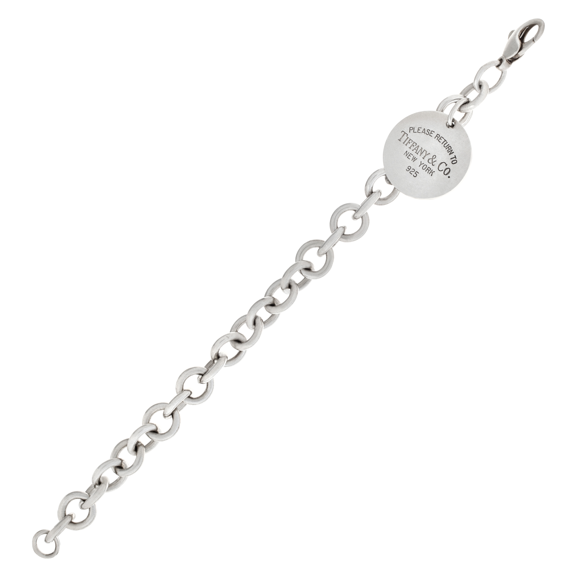 Tiffany & Co. Round Tag Bracelet In Sterling Silver image 3