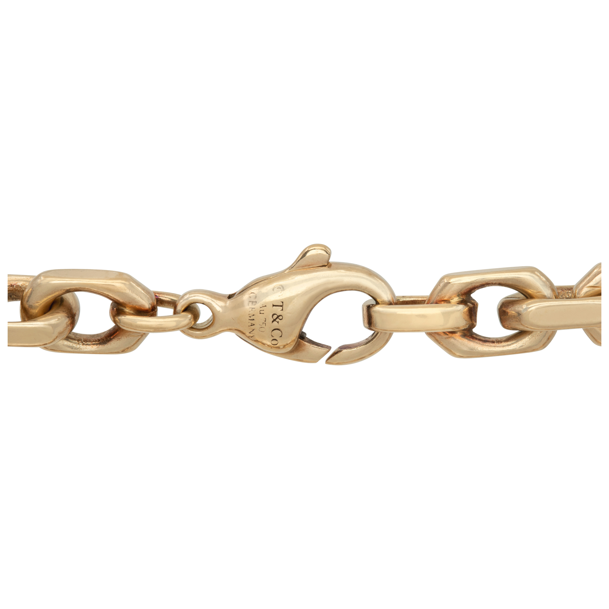 Tiffany and Co. link bracelet in 18k yellow gold. Measures 8.25 inches. image 2