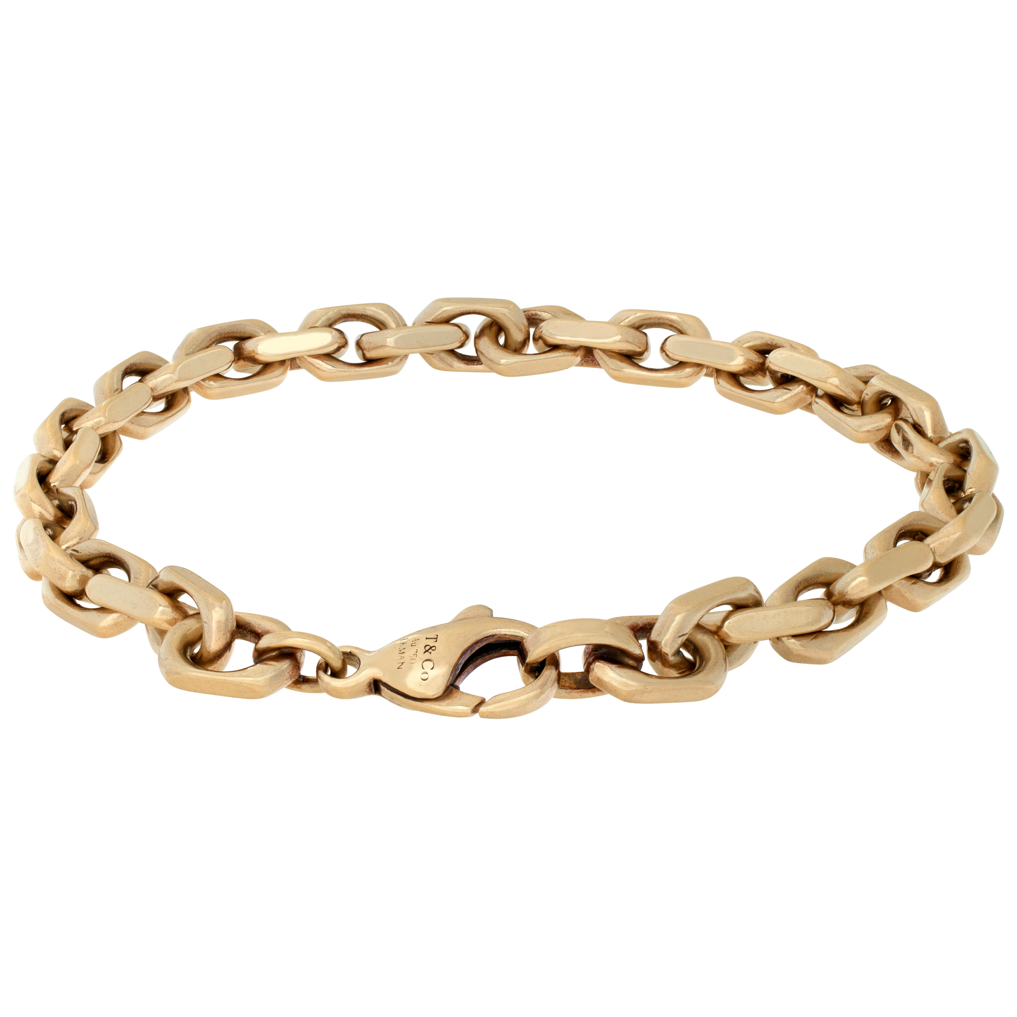 Tiffany and Co. link bracelet in 18k yellow gold. Measures 8.25 inches. image 4