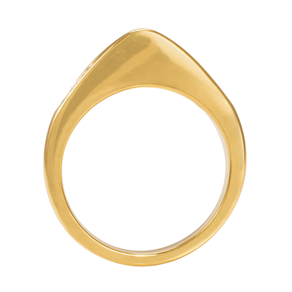 Invisible-set princess cut diamond ring in 18k. 1.20 carats. Size 5.75 image 2