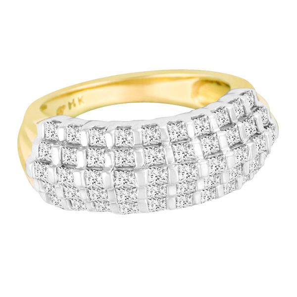 Pretty princess-cut diamond ring in 14k image 1
