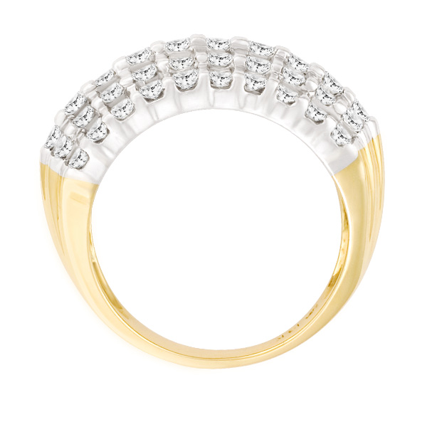 Pretty princess-cut diamond ring in 14k image 2