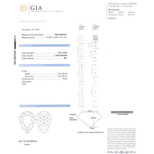 GIA Certified Loose Diamond - 2.21 cts (L Color, SI1 Clarity) image 2