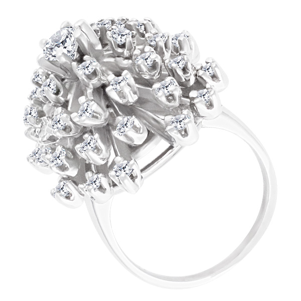 Stars & sparkles diamond ring set in 14k white gold. 1.00 cts in diamonds. image 3