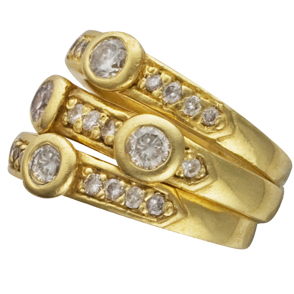 Three Stackable Diamonds Rings image 2