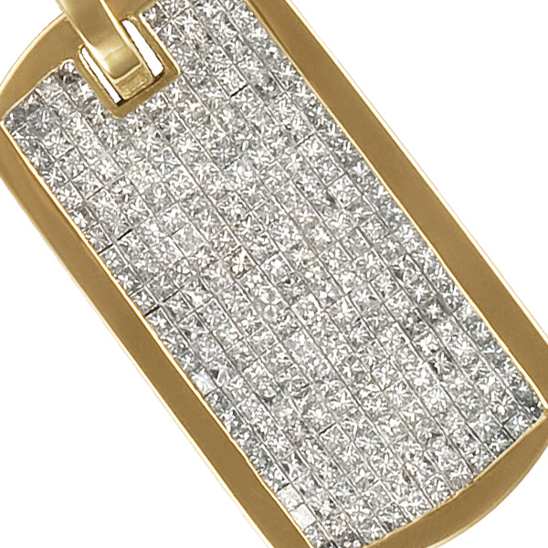 Fancy and stylish 14k diamond pendant image 2