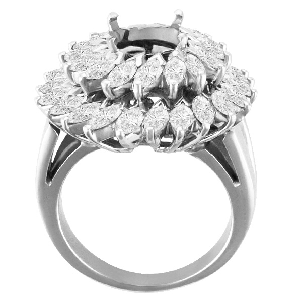  Ring In White Gold With App. 2 Cts image 2