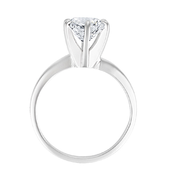 GIA Certified Diamond Ring - 1.31 cts (I Color, I1 Clarity) in 14k white gold image 3