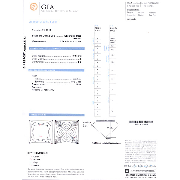GIA Certified Loose Diamond - 1.02 Cts (E Color, SI2 Clarity) image 3