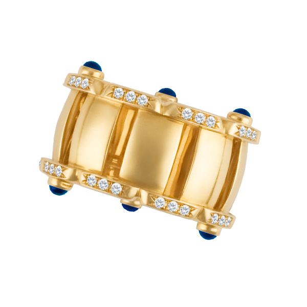 Patek Philippe Twenty-4 Ring 18k rose gold with diamonds & 6 cabochon sapphires. image 1