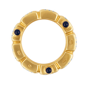 Patek Philippe Twenty-4 Ring 18k rose gold with diamonds & 6 cabochon sapphires. image 3