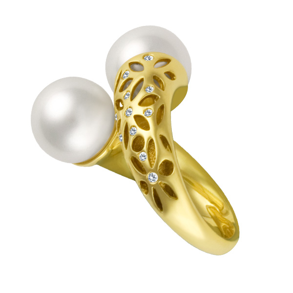 Elegant south sea pearls ring image 2
