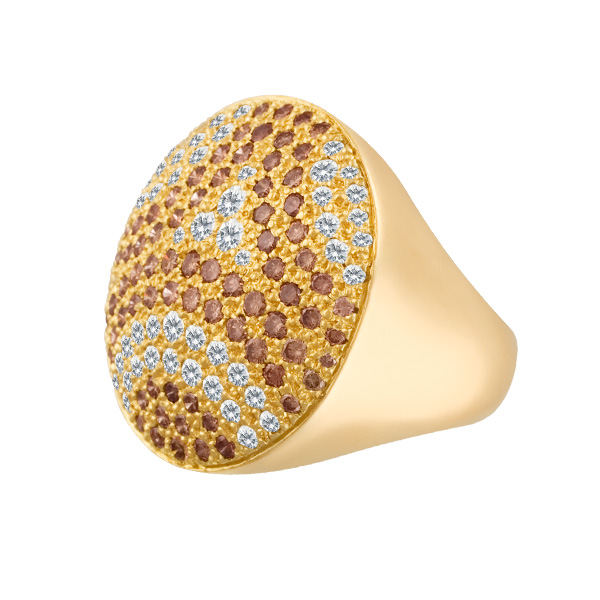 Cartier Jeton Sauvage Ring In 18k With Colorful Diamonds image 2