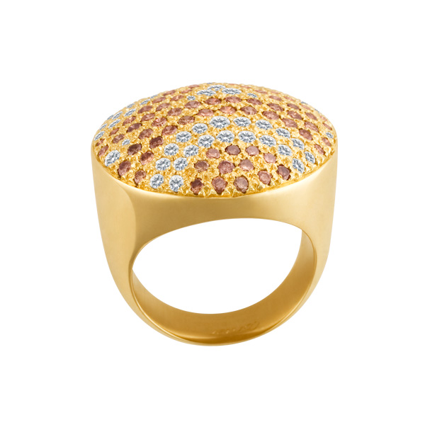 Cartier Jeton Sauvage Ring In 18k With Colorful Diamonds image 3