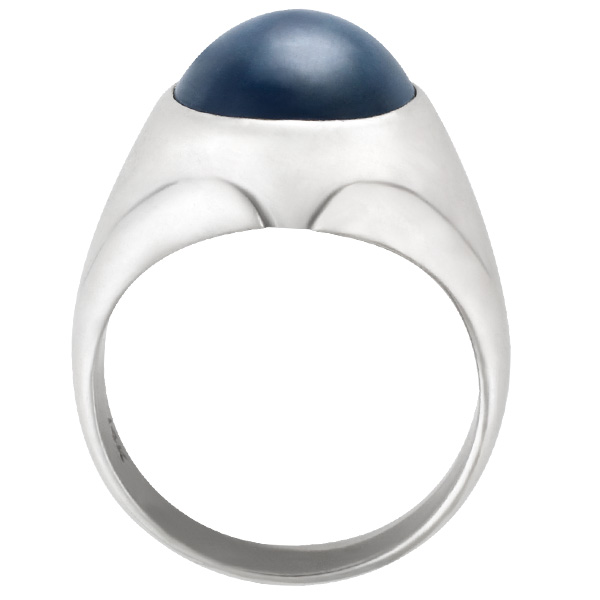 Linde star sapphire ring in 14k white gold image 2