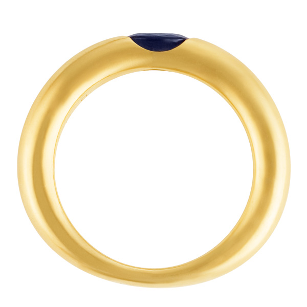 Cartier 18k blue sapphire ring image 3