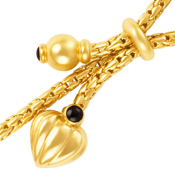 Bow bracelet in 18k white and yellow gold image 3