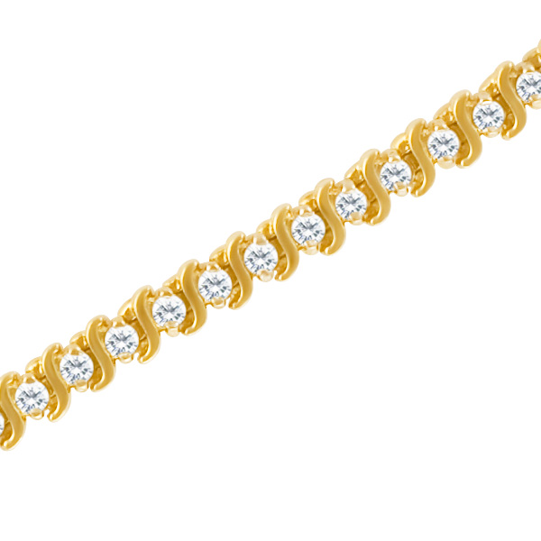 Tennis bracelet in 14k image 2