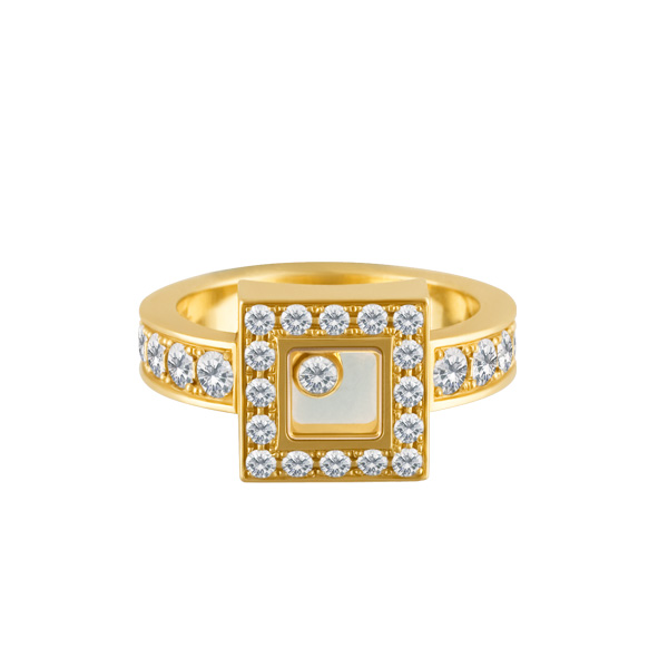 Chopard Happy Diamonds in 18k yellow gold 0.86 carat  (F-G color, VS clarity) image 1