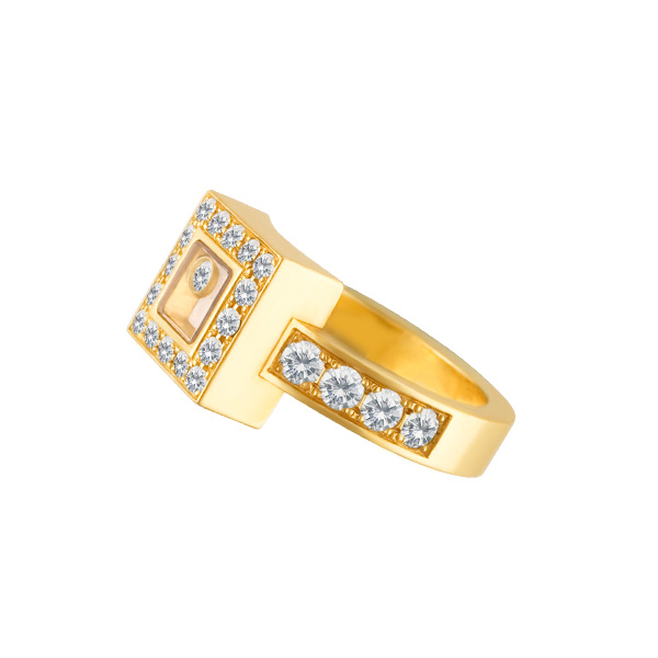 Chopard Happy Diamonds in 18k yellow gold 0.86 carat  (F-G color, VS clarity) image 2