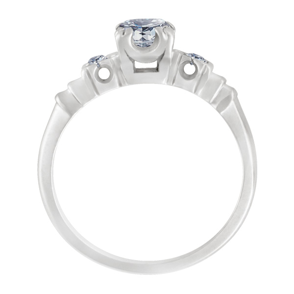 Platinum diamond ring image 3