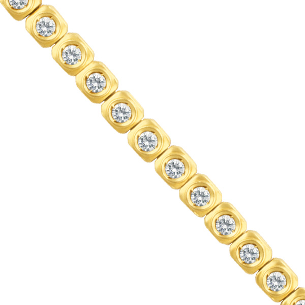 Diamond bracelet in 18k with over 3 carats in diamonds. image 2