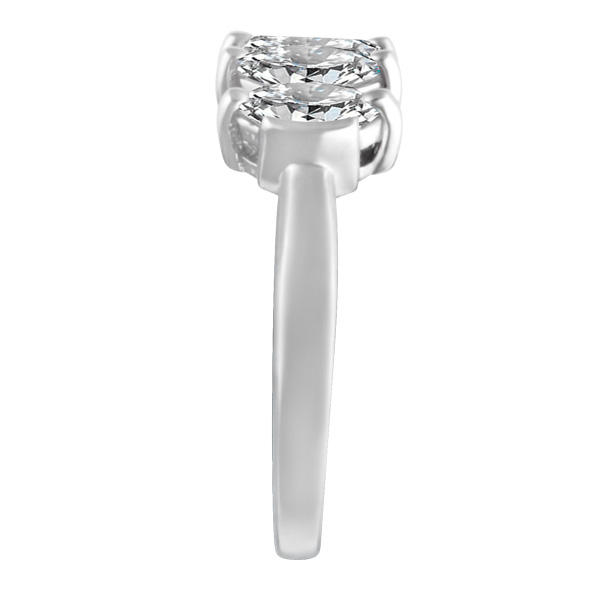 5 diamond ring 18k with 1.73 cts image 4
