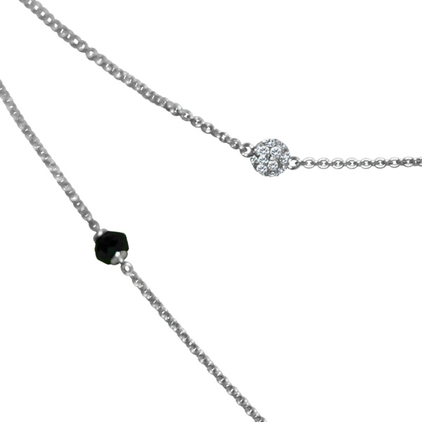 2 Strand Necklace In 14k white gold image 2