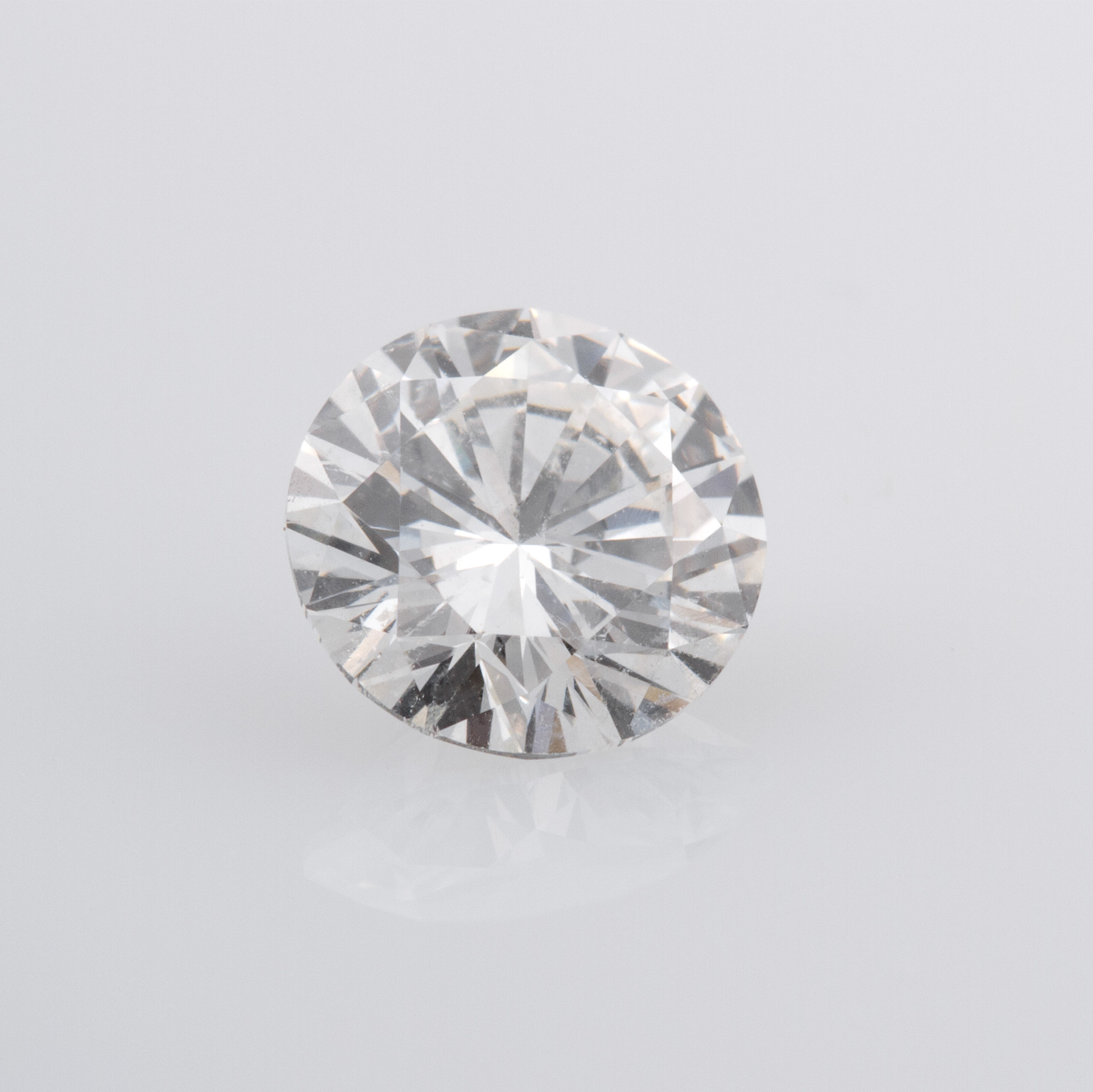 GIA Certified Round Diamond 1.02cts  (G Color I-1 Clarity). Set in 18k white gold stud image 4
