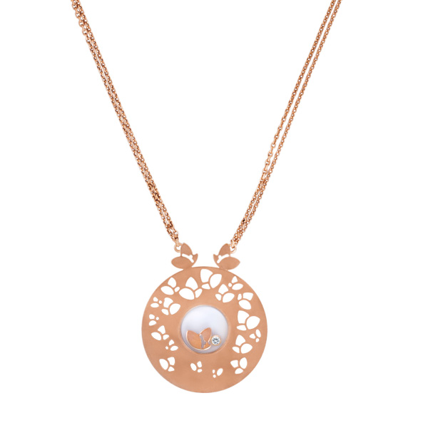 Chopard Happy Diamond necklace in 18k rose gold image 1